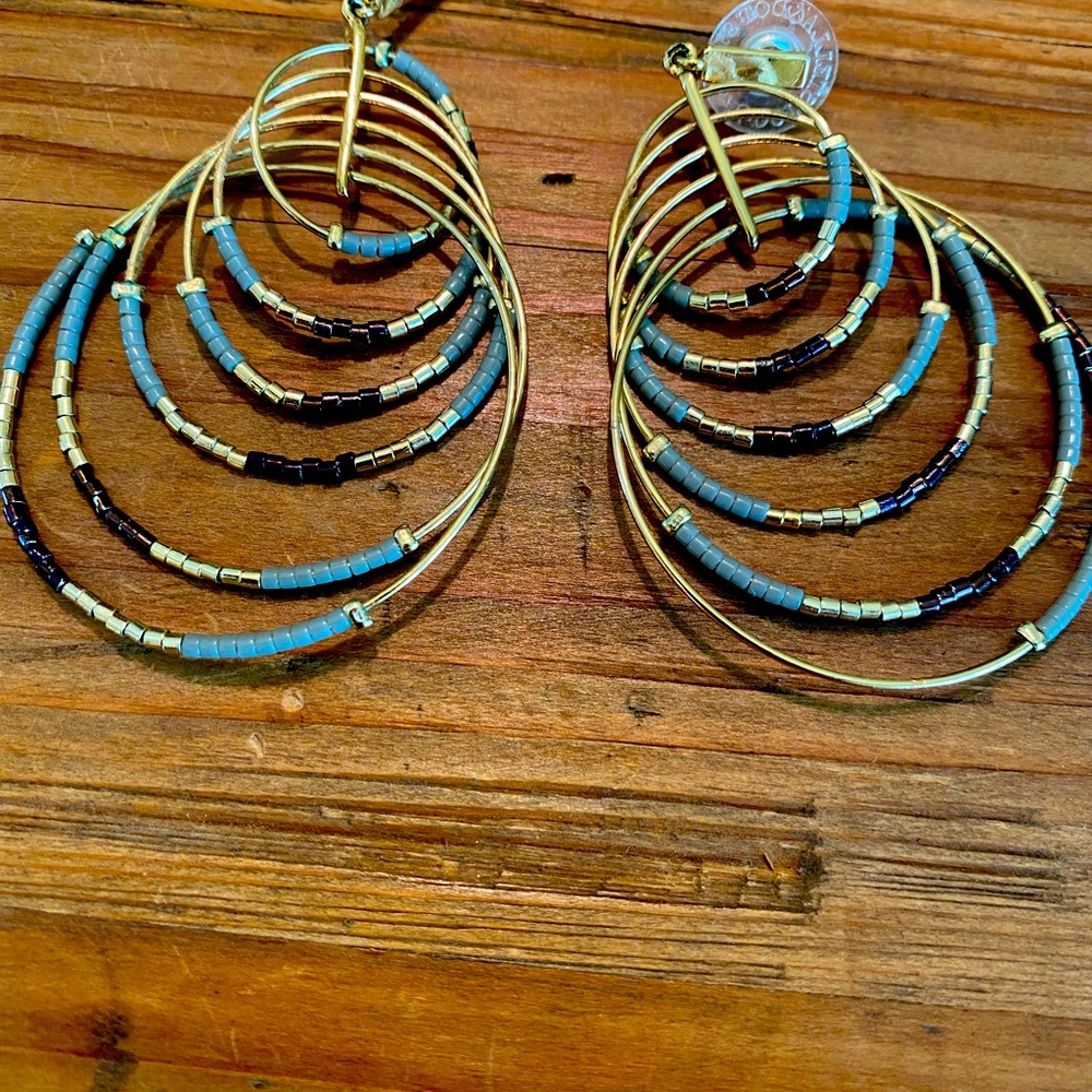 Beading earring + necklace set